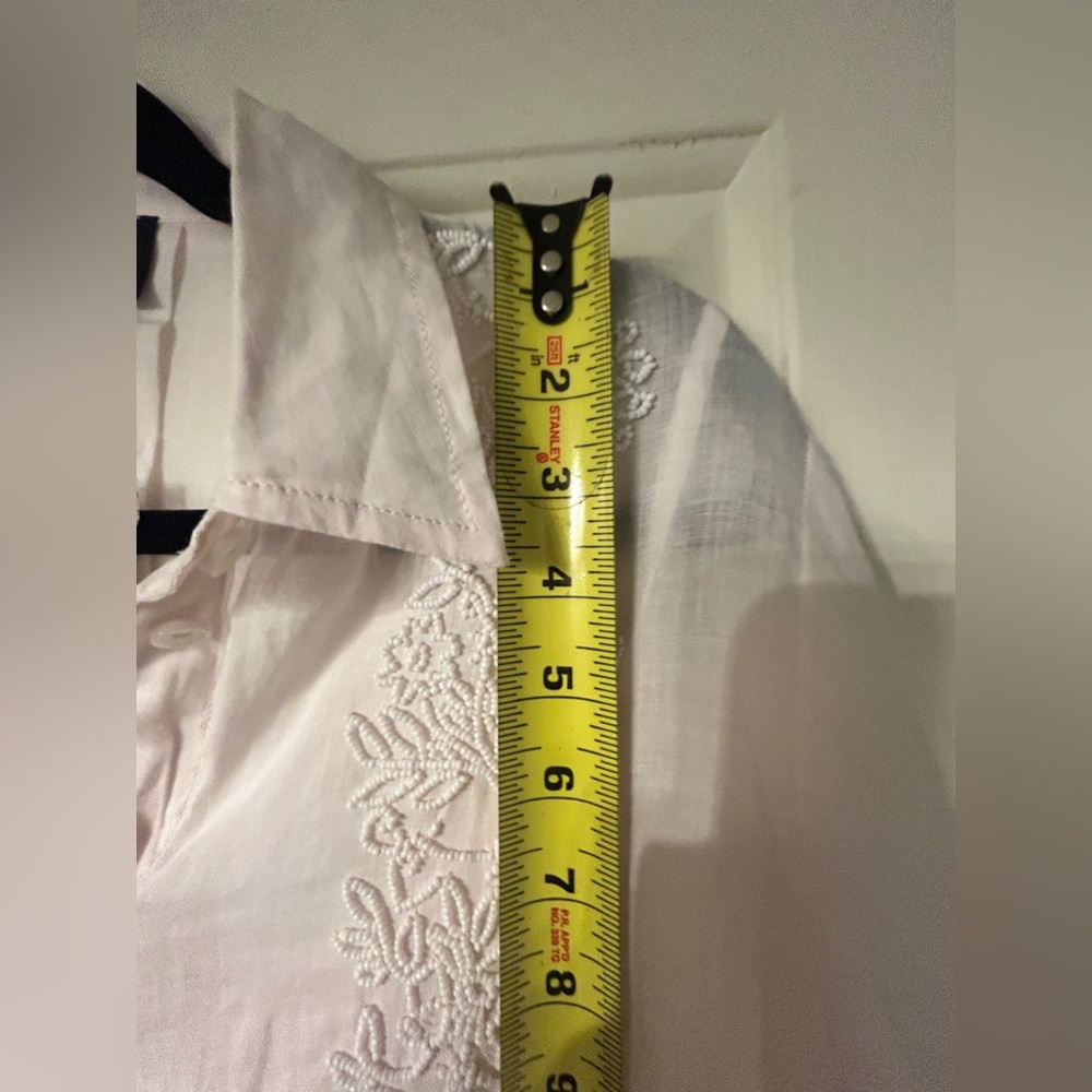 J.Crew Collection beaded button-up shirt in ramie - Picture 13 of 15